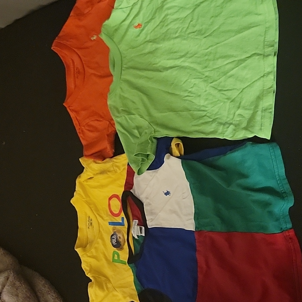 4 USED  TODDLER POLO T SHIRTS (18 MONTHS)